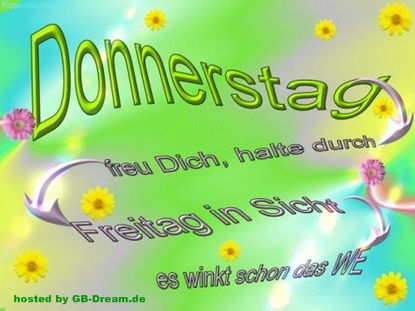 Donnerstagsgruesse GBPic