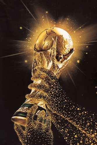 Fussball Weltmeisterschaft  Bild animiert