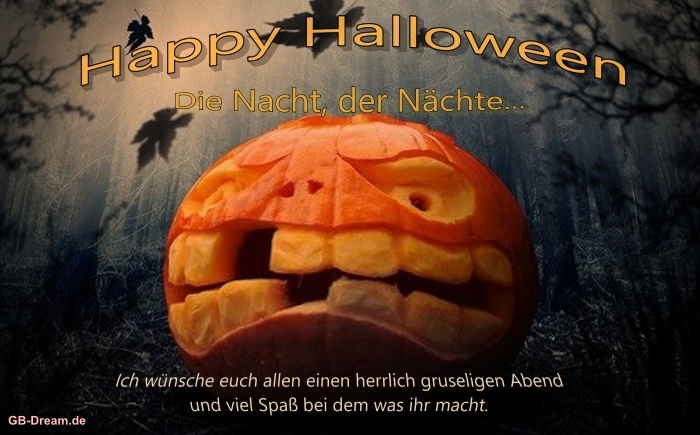 Happy Halloween Abend Grüsse